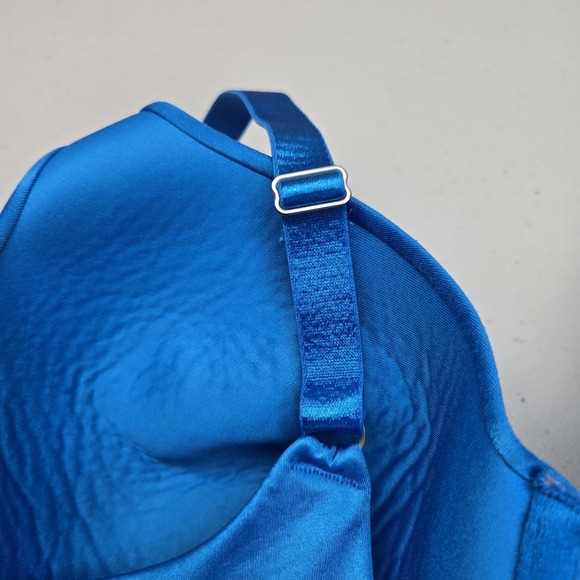 Lilyette Women Bra 36D Blue T Shirt Underwired Strap Adjustable - Picture 6 of 8